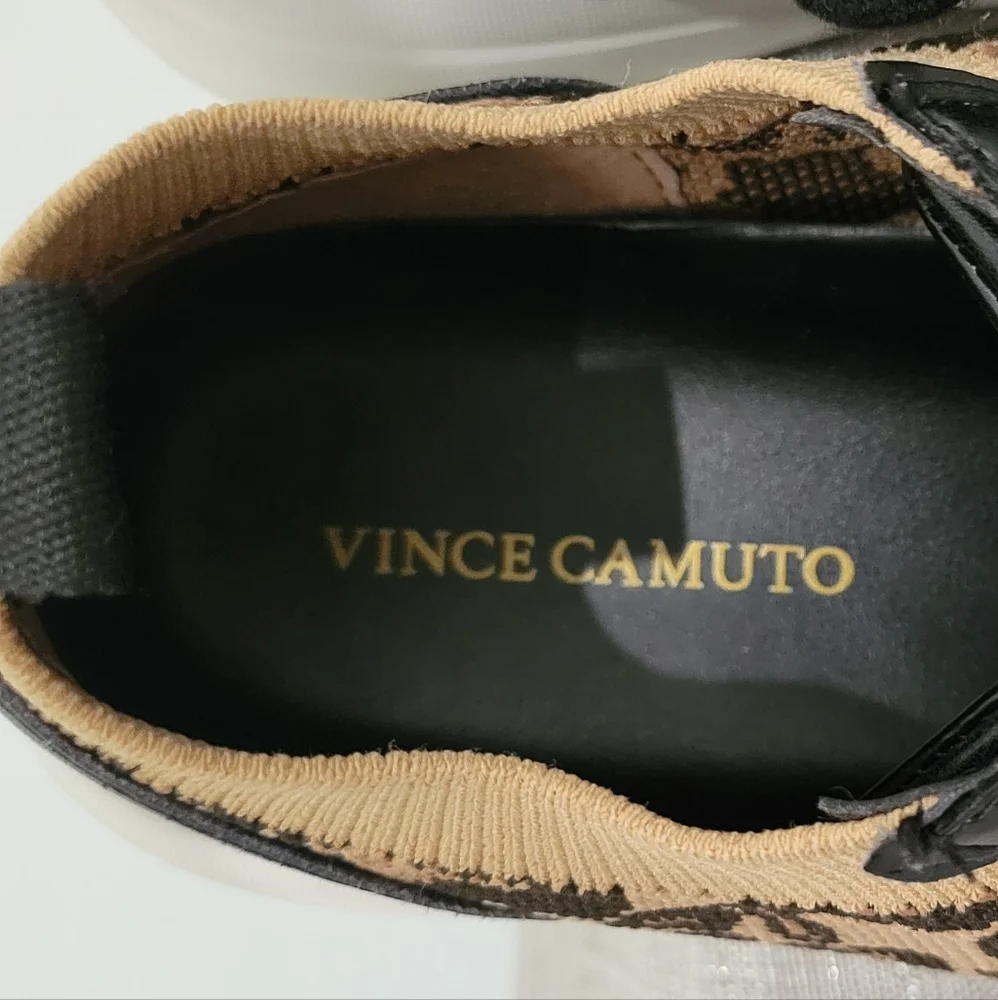 Vince Camuto Women's Black and Tan Sneakers - Picture 5 of 7